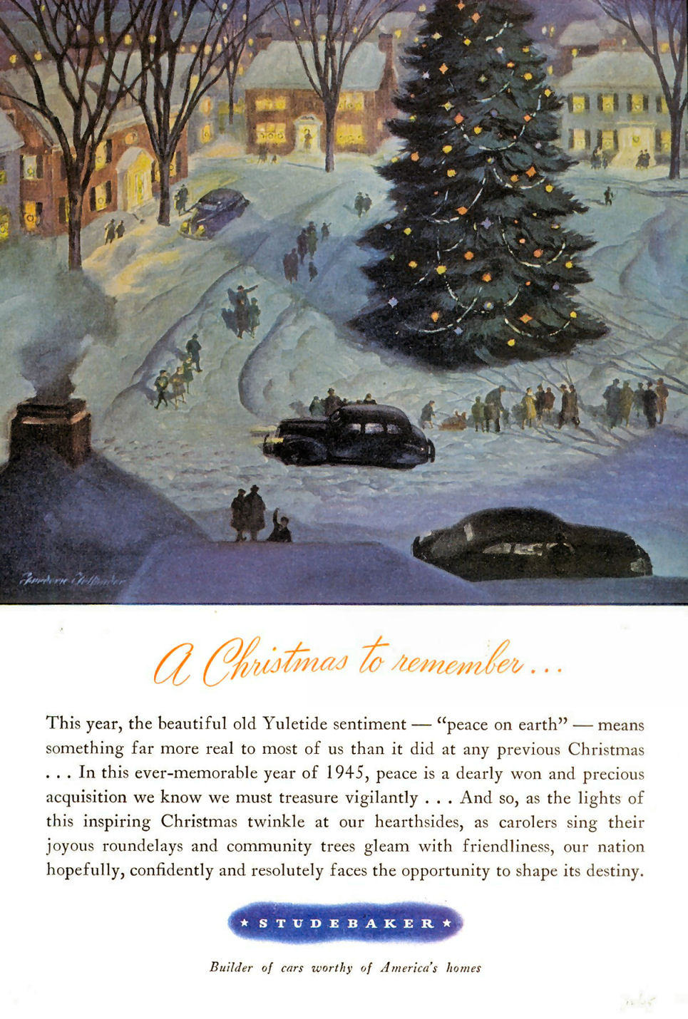 1945 Studebaker Auto Advertising